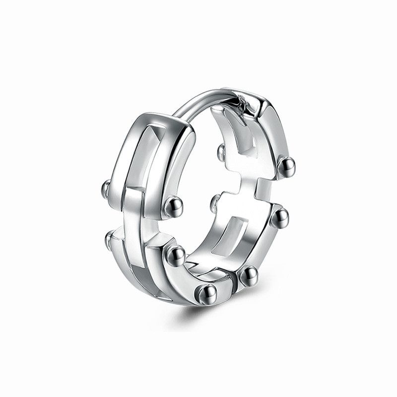Jewelry × Sterling Silver Crazy Earrings One Pairs Chrome Jewelry Size ONE SIZE - 4 Thumbnail