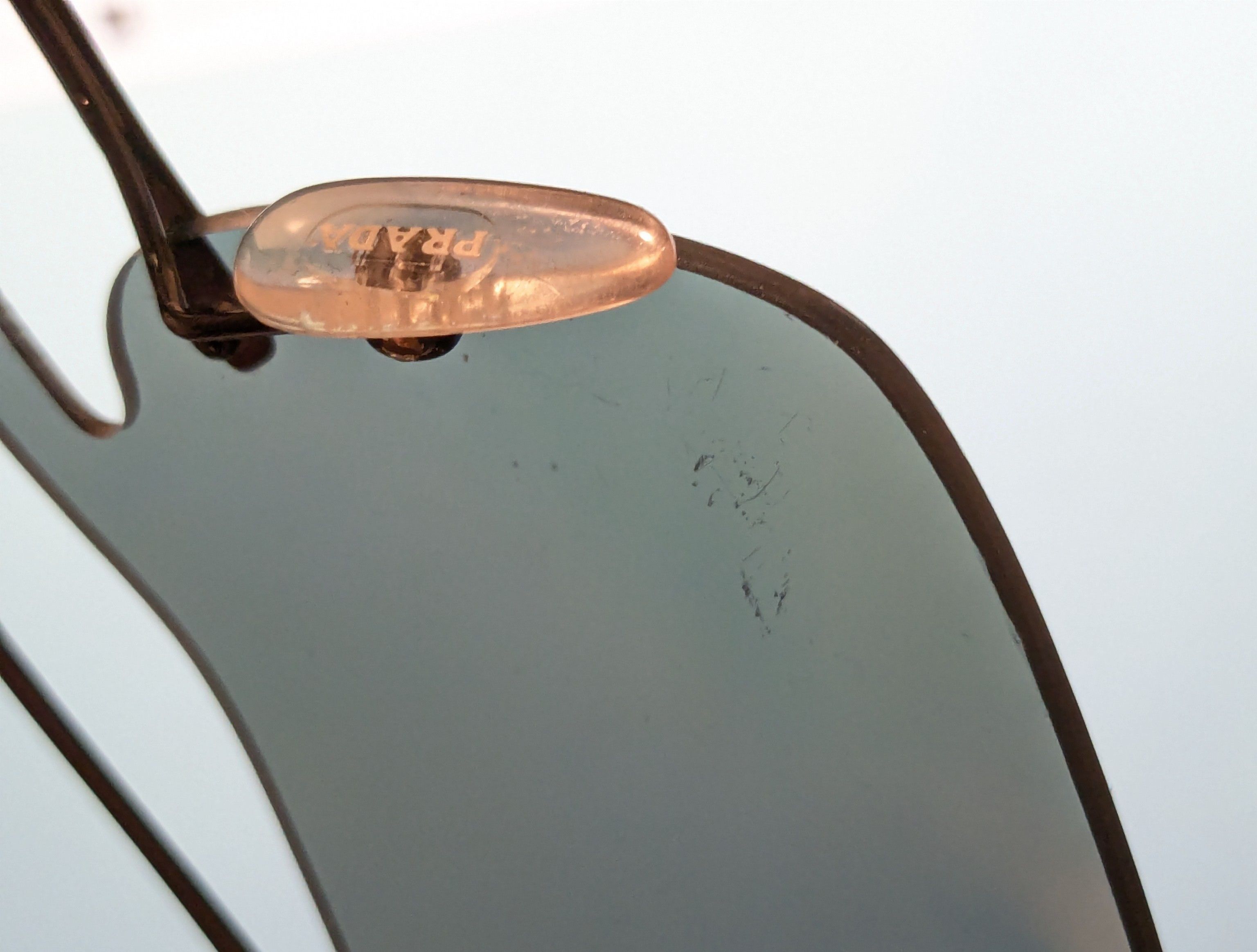Prada Prada Sunglasses SPR61V Rainbow Mirrored Wire Rimless Size ONE SIZE - 15 Thumbnail