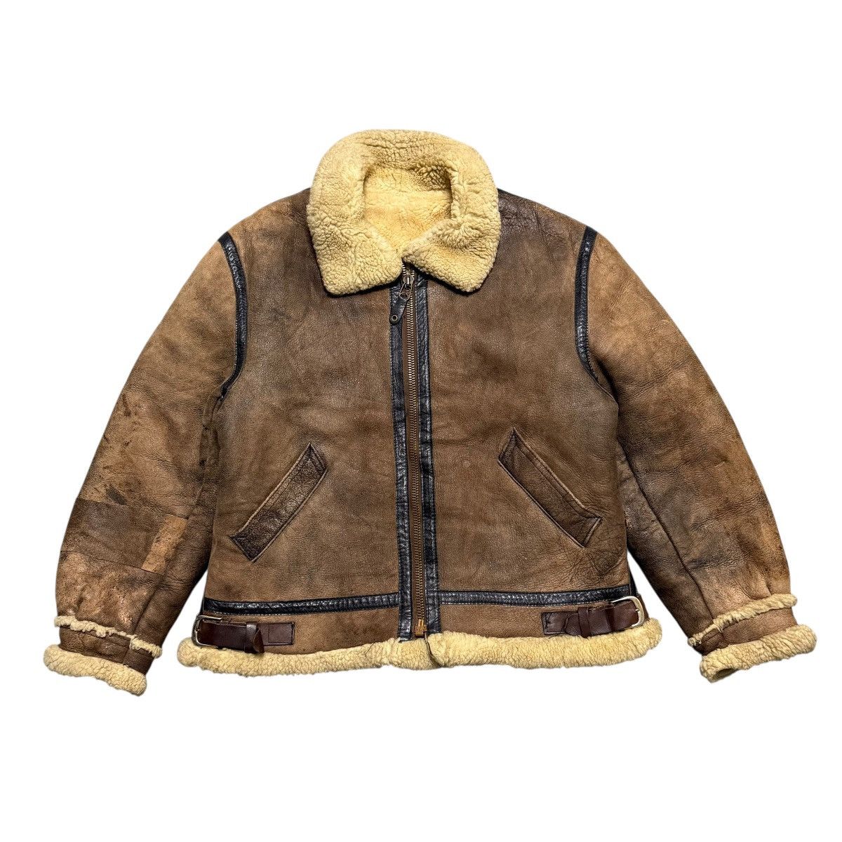 Golden Bear Vintage 80s Golden Bear Scovill Mouton Flight B3 Jacket Size US M / EU 48-50 / 2 - 2 Thumbnail
