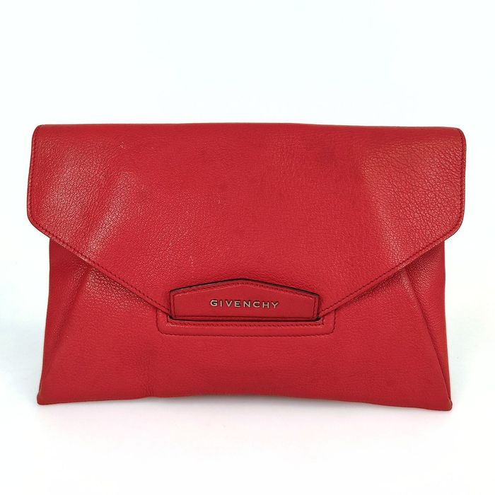 Givenchy Givenchy Antigona hand clutch in red leather ref.995772