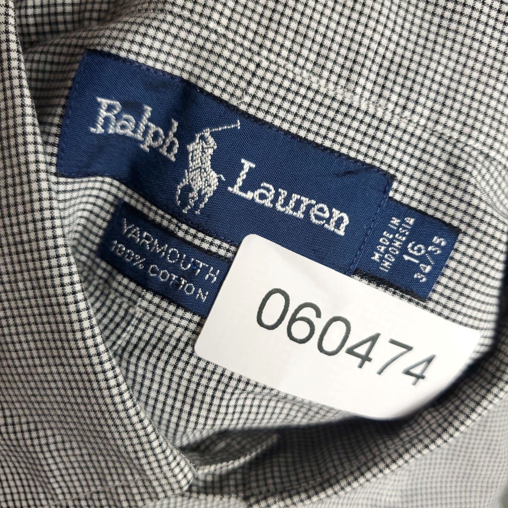 Ralph Lauren Ralph Lauren Dress Shirt Mens 16 Gray Check Long Sleeve Button Up Regular Fit Size 42R - 8 Thumbnail