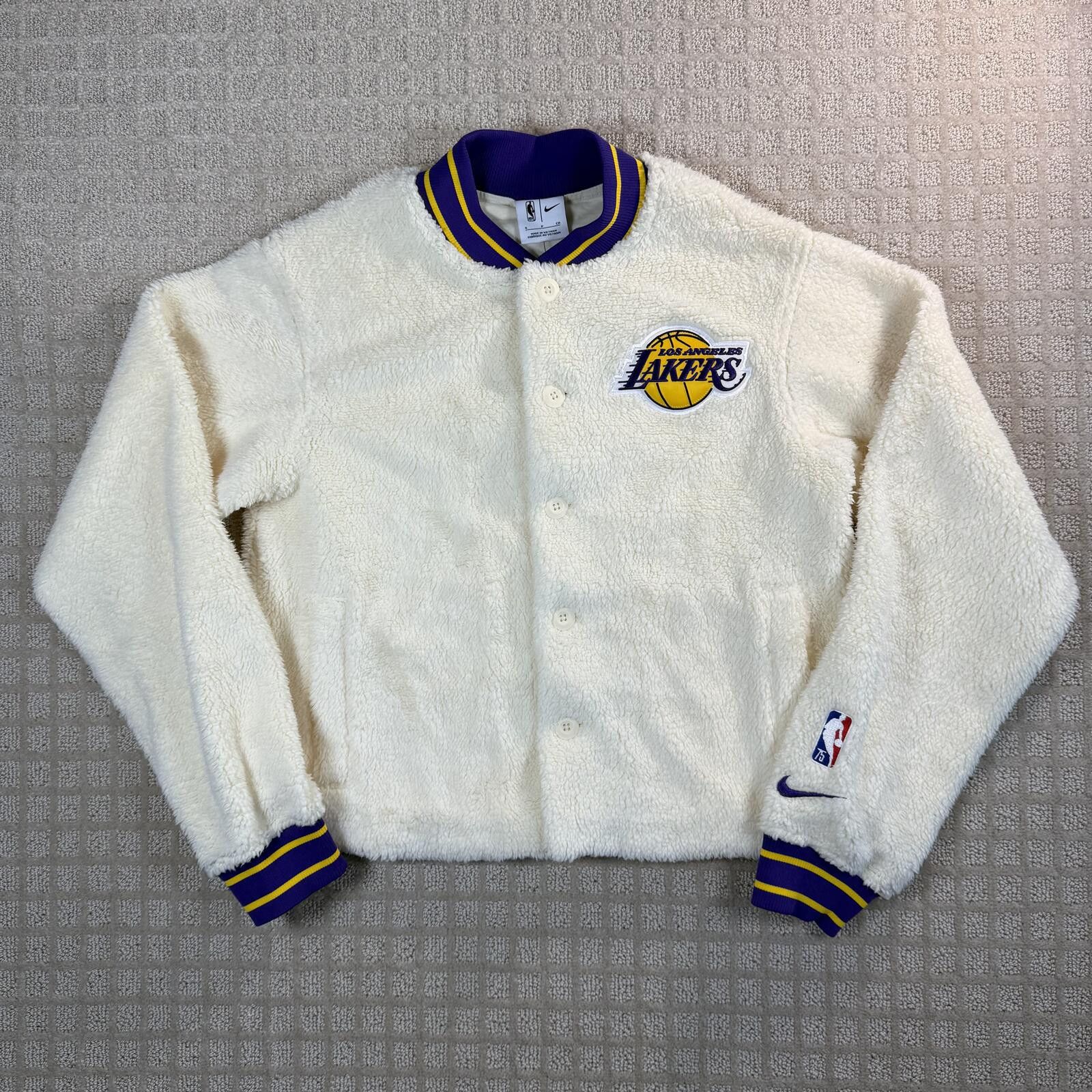 Nike Nike Lakers Sherpa Varsity Jacket Small NBA Size US S / EU 44-46 / 1 - 1 Thumbnail