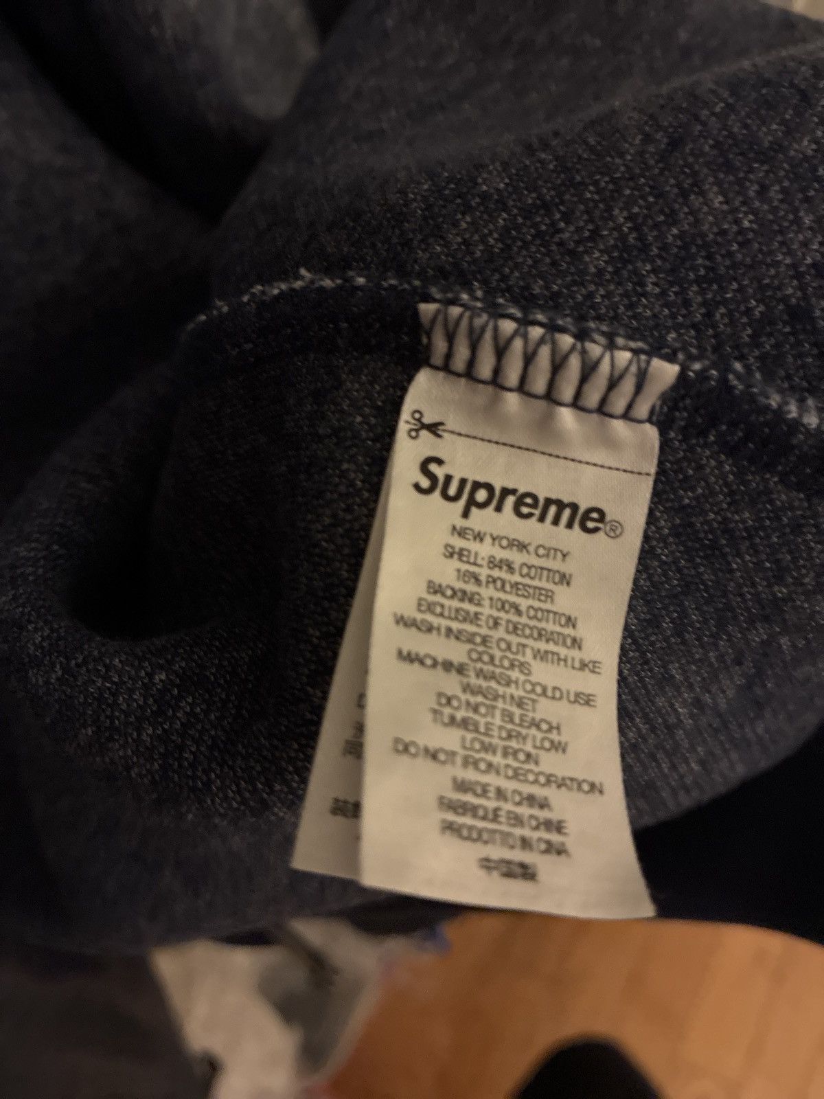 Supreme Supreme fw23 blue and white stripe zip up with hood fuzzy Size US M / EU 48-50 / 2 - 4 Thumbnail
