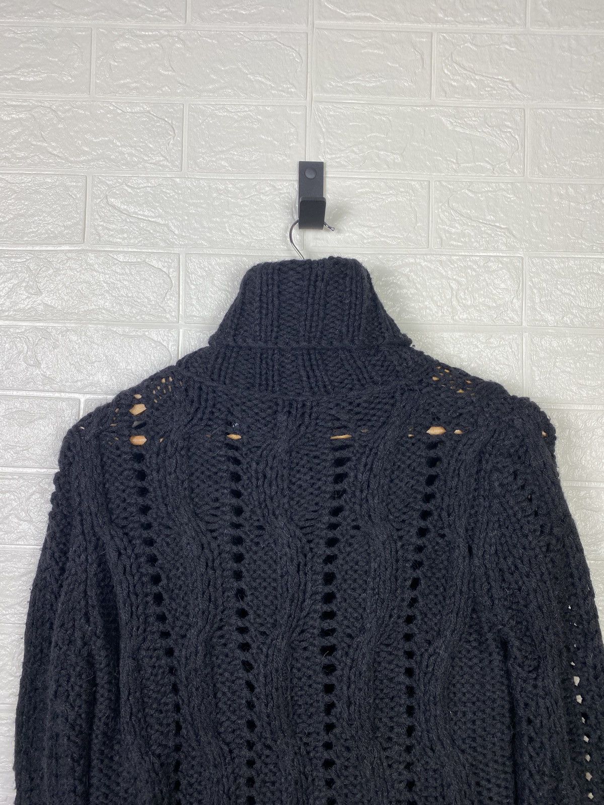 Dolce & Gabbana DOLCE & GABBANA WOOL CABLE KNIT TURTLE NECK SIZE L Size L / US 10 / IT 46 - 14 Thumbnail