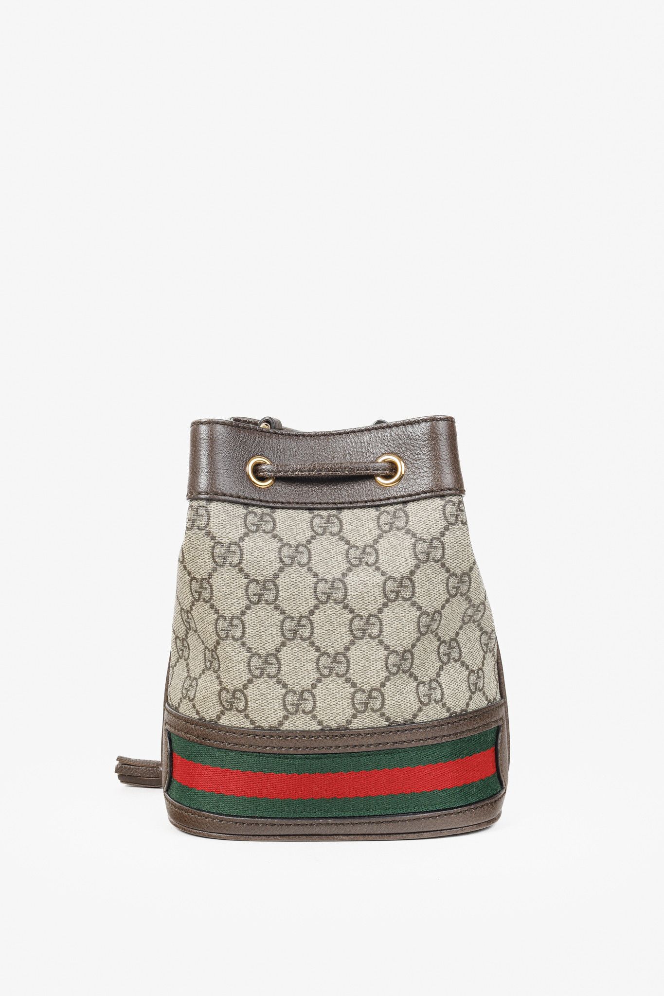 Gucci Gucci Ophidia Brown GG Supreme Mini Bucket Bag Size ONE SIZE - 4 Thumbnail