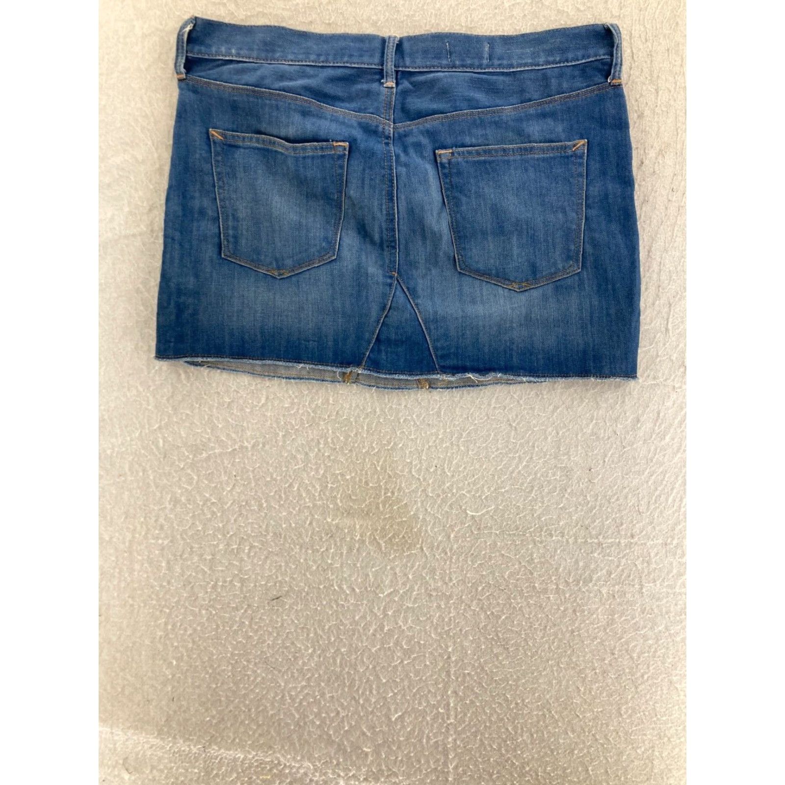 Gap Gap Jean Skirt Casual Mini Womens 29/R Raw Hem Blue Denim American Size 29" - 5 Thumbnail
