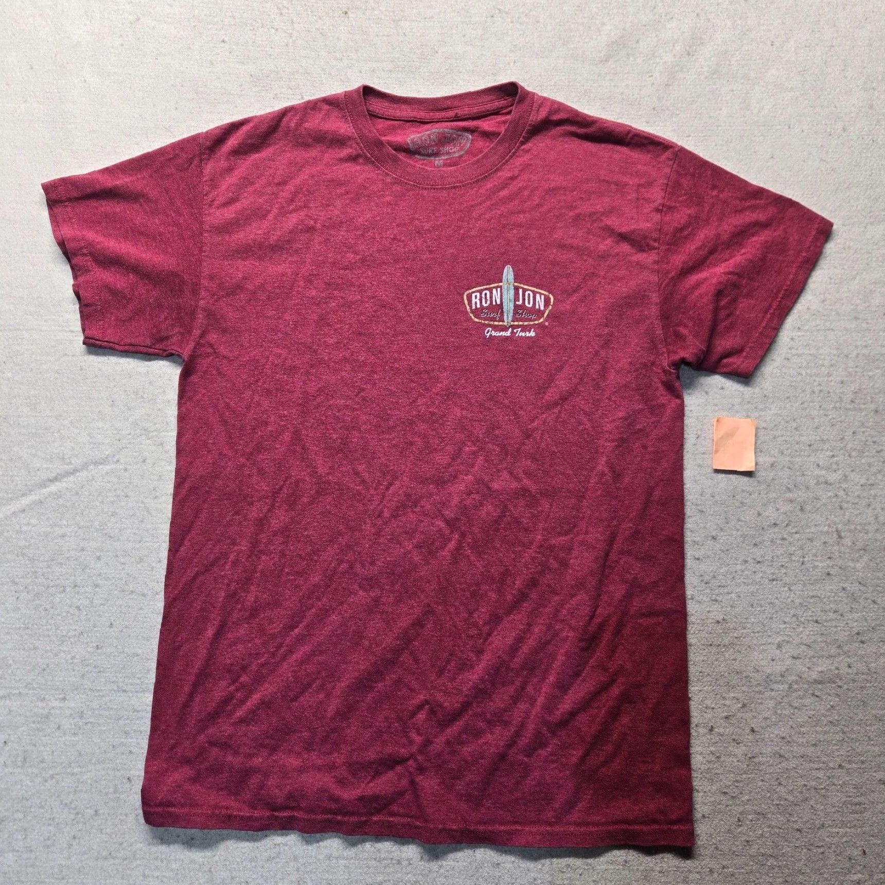 Ron Jon Surf Shop VINTAGE Ron Jon Surf Shop Graphic Tee T-Shirt Adult Medium Red Cotton Logo Crew Neck Summer Mens Size US M / EU 48-50 / 2 - 2 Thumbnail