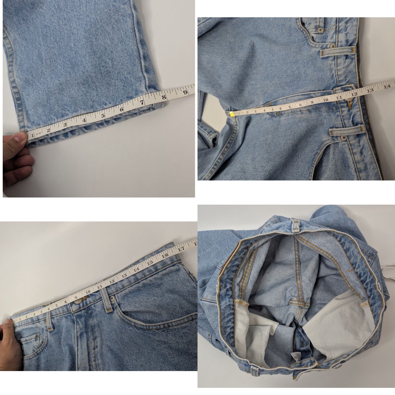 Polo Ralph Lauren VINTAGE Polo Ralph Lauren Polo Jeans Co Jeans Men's 34X32 Relaxed Light Blue Cotton Denim Slim/Relaxed Fit 5-Pocket Logo Size US S / EU 44-46 / 1 - 8 Thumbnail