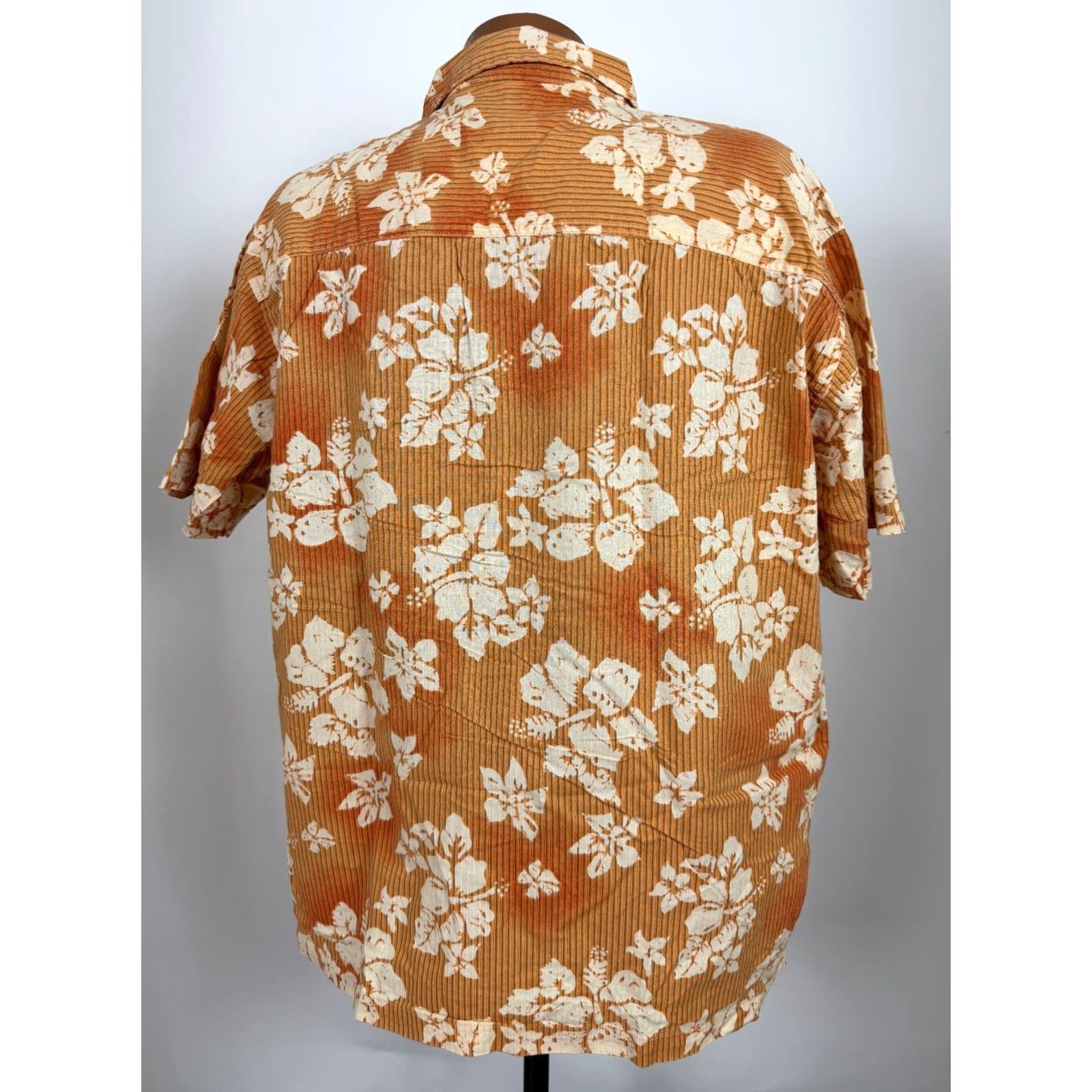 Vintage VINTAGE No Boundaries Shirt Men L Orange Floral Hawaiian 90s 2000s Patch Pockets Short Sleeve Button-Up Collared Beach Hipster Casual Travel Size US L / EU 52-54 / 3 - 7 Thumbnail