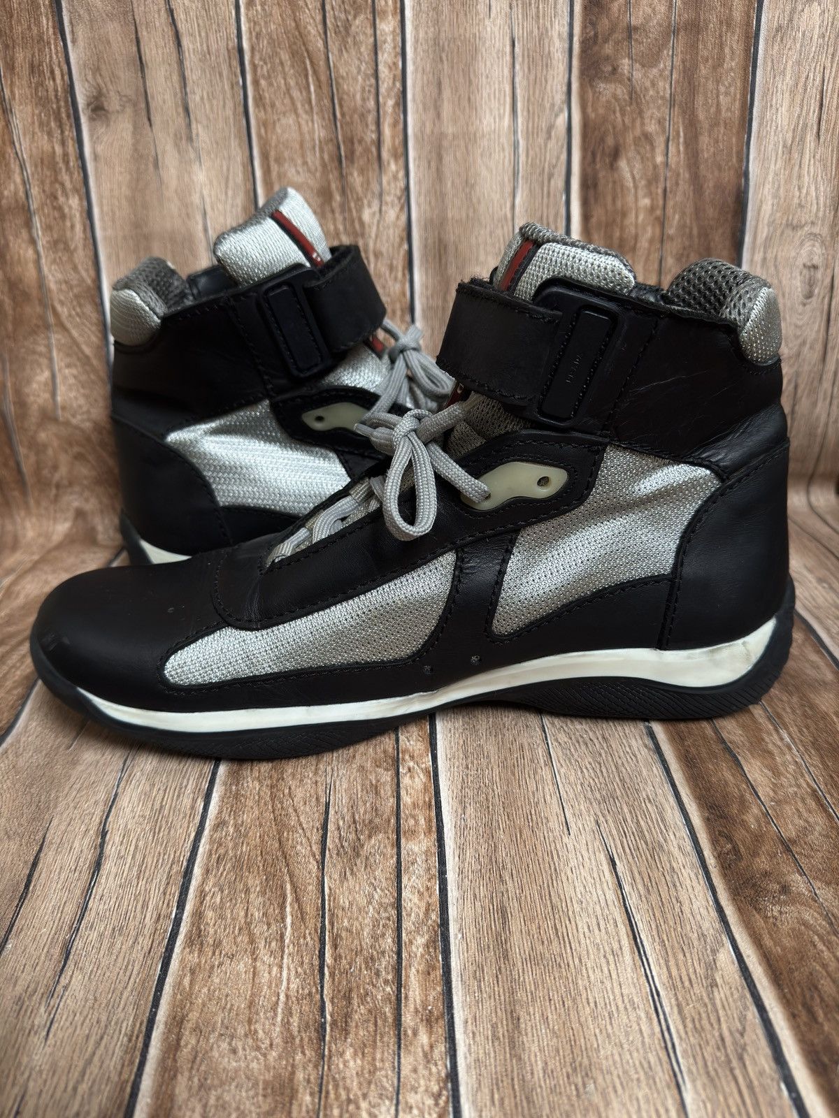 Prada America cup trainers black/grey Size US 11 / EU 44 - 15 Thumbnail