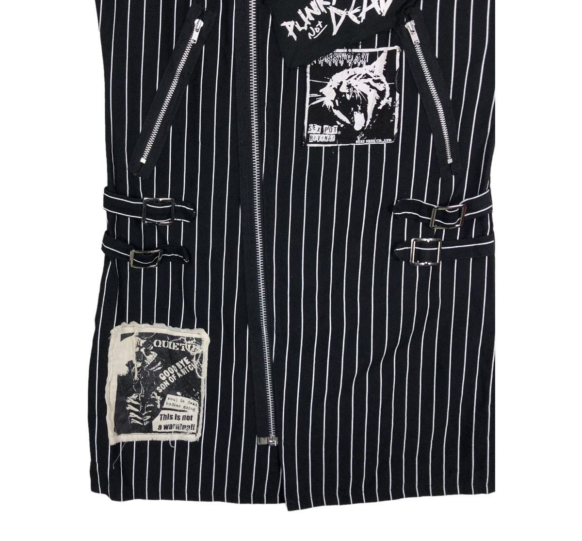 Japanese Brand BIKER TANKTOP SEX POT REVENGE FOR THE PUNK STRIPE PARACHUTE Size US M / EU 48-50 / 2 - 4 Thumbnail