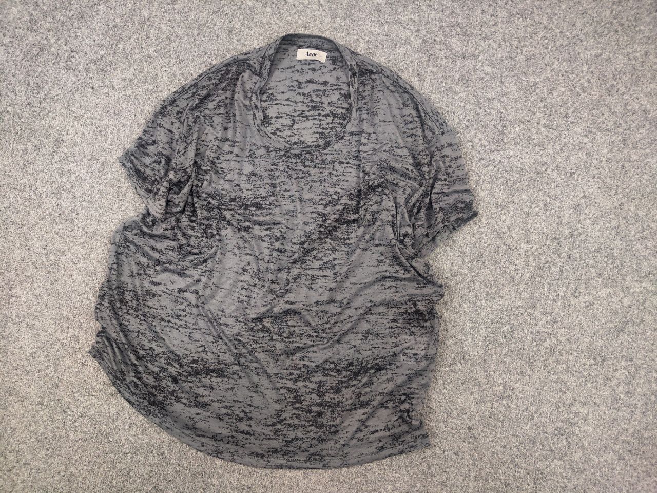 Acne Studios Vintage AW10 Acne Studio Bay Burnout T-shirt graphite Gray Size US L / EU 52-54 / 3 - 4 Thumbnail