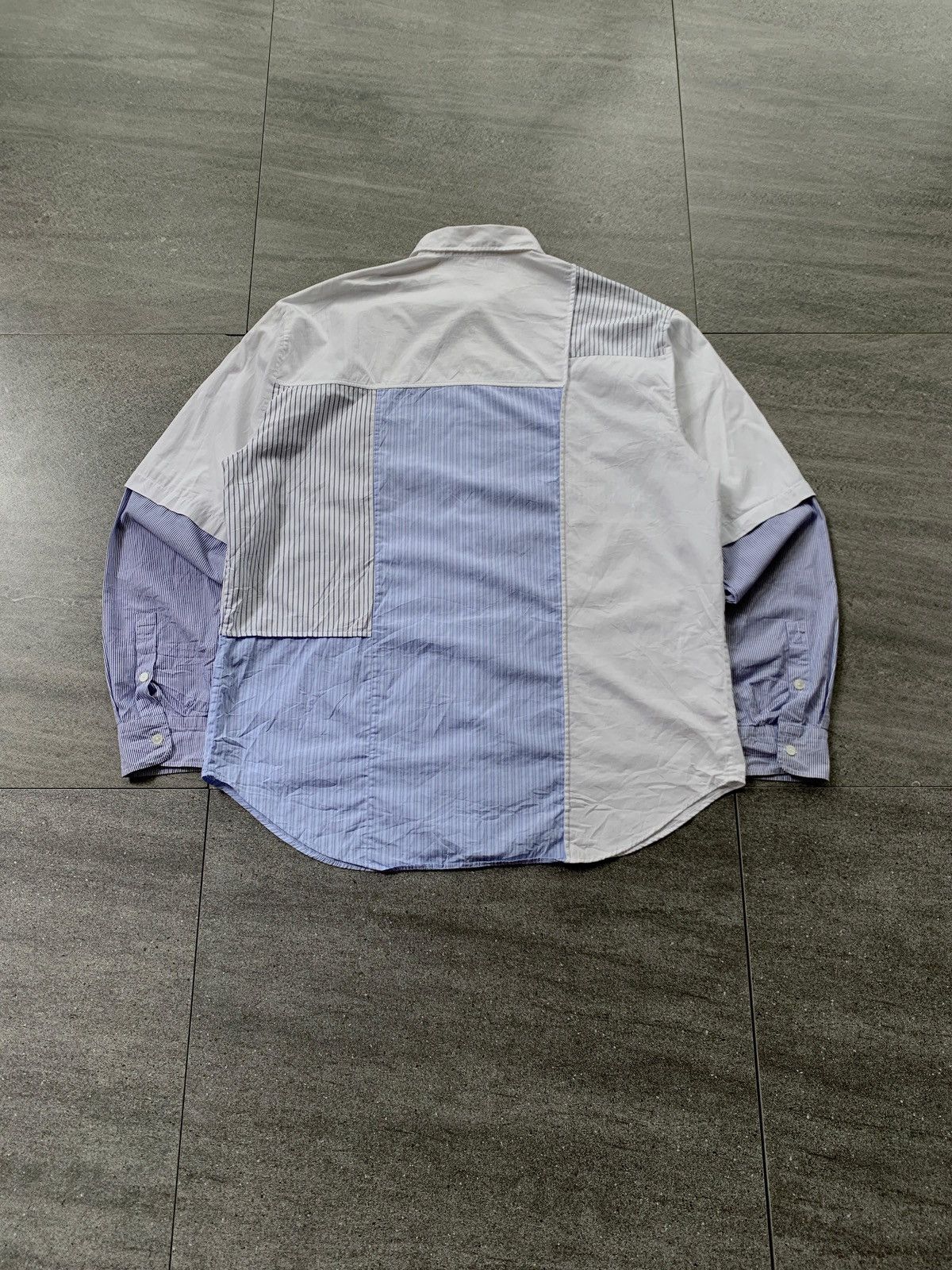 Alexander McQueen FREE TAX! Patchworked Longsleeve Shirt Size US M / EU 48-50 / 2 - 4 Thumbnail