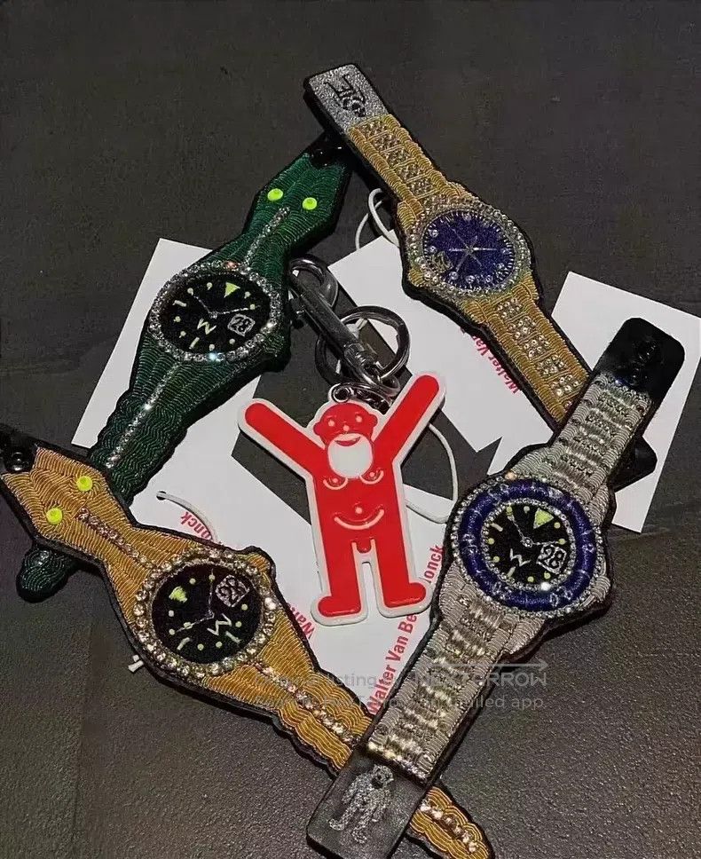 Walter Van Beirendonck Walter Van Beirendonck Embroidered bracelet, watch-style b Size ONE SIZE - 5 Thumbnail
