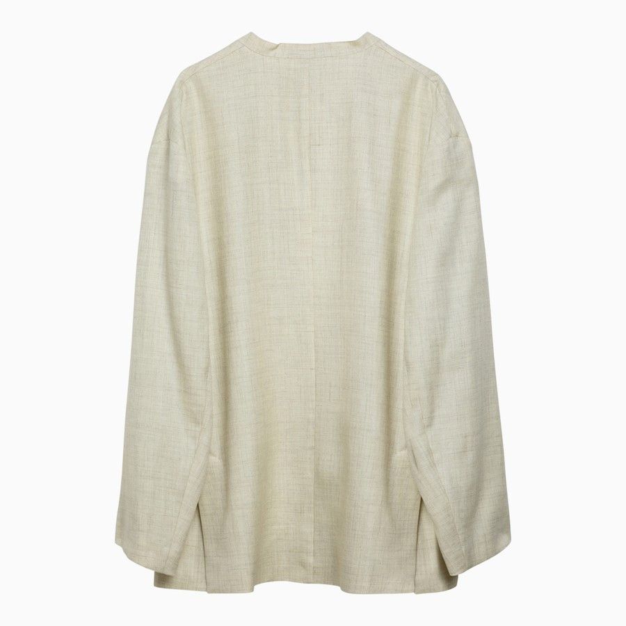 Philosophy di Lorenzo Serafini o1d2blof0924 Single-breasted Jacket in Light Yellow Size S / US 4 / IT 40 - 2 Thumbnail