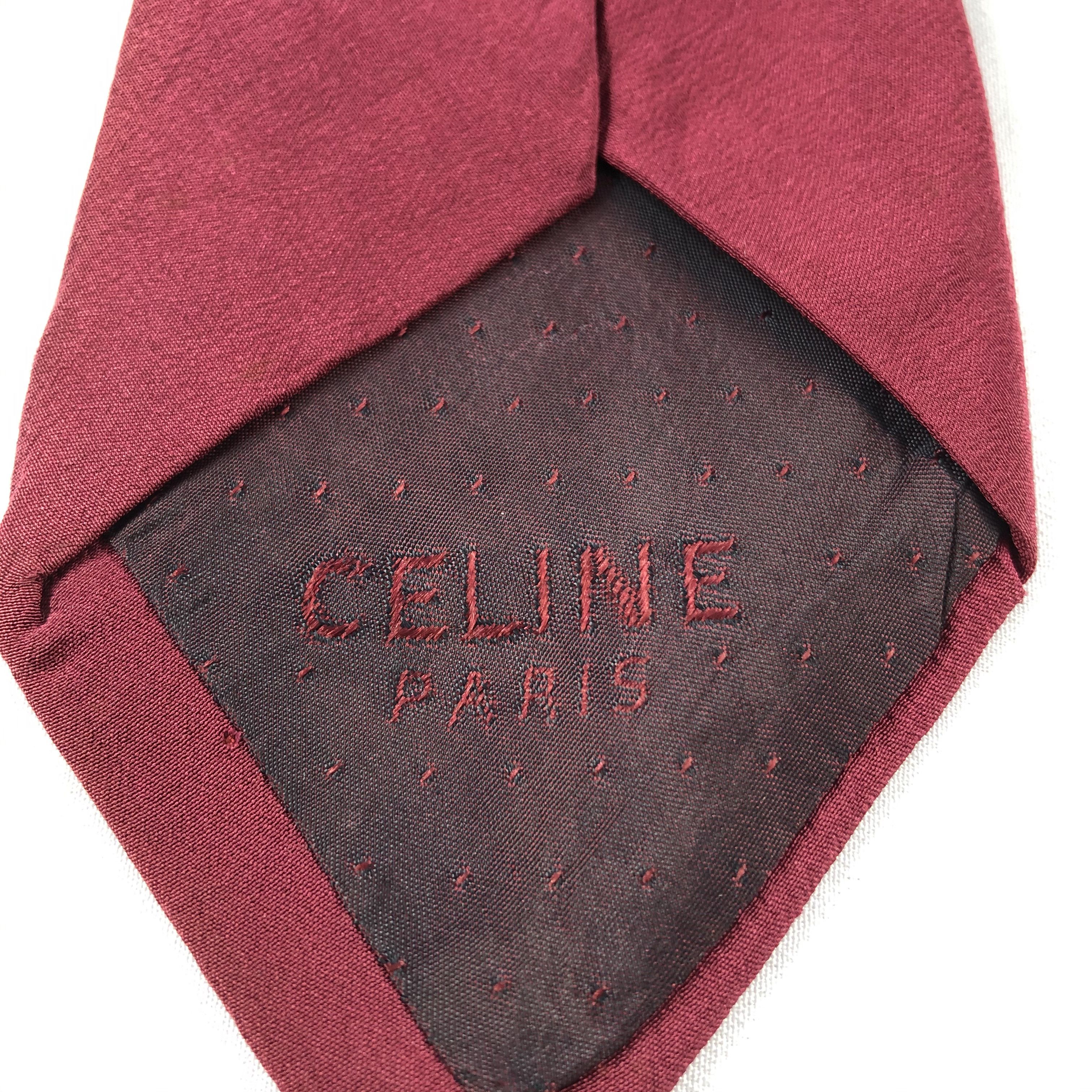 Celine × Vintage Celine Silk Neck Ties T57 Size ONE SIZE - 6 Thumbnail