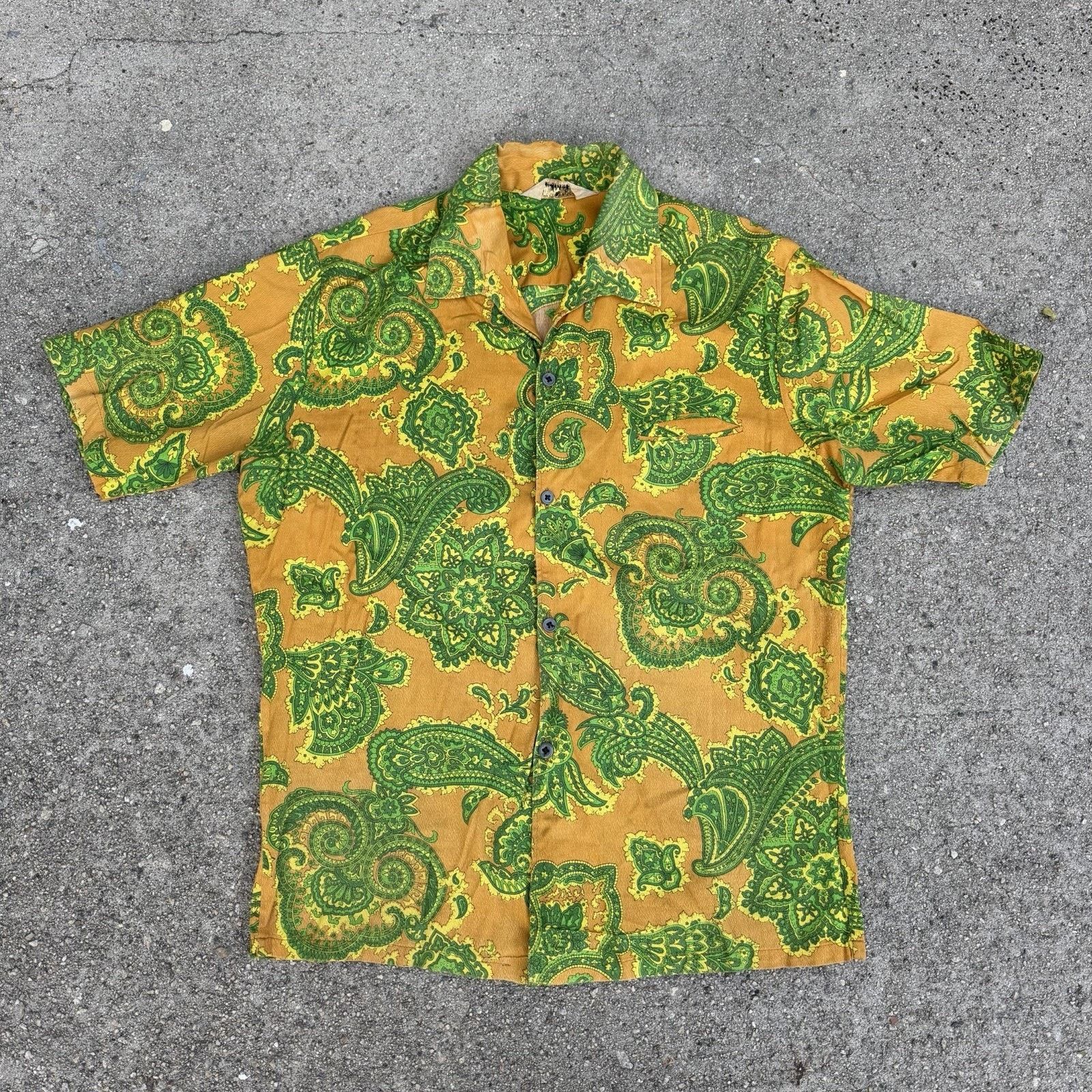 Vintage Vintage 50s 60s Encino Paisley Shirt Sz M Loop Collar Size US M / EU 48-50 / 2 - 1 Thumbnail