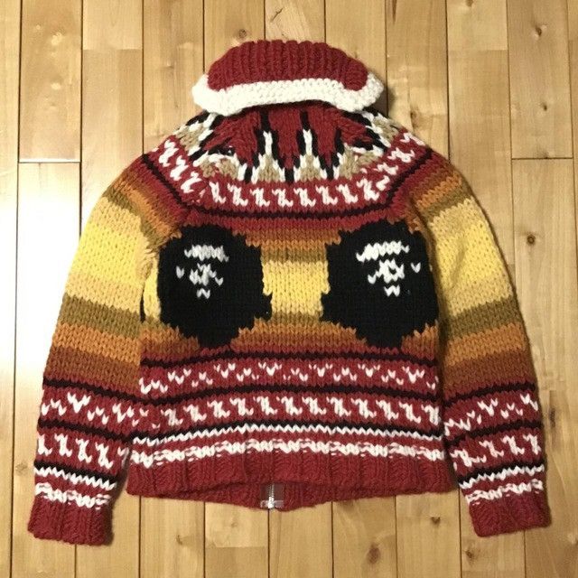 Bape × Nigo BAPE APE HEAD Cowichan knit cardigan a bathing ape NIGO Size US S / EU 44-46 / 1 - 2 Thumbnail