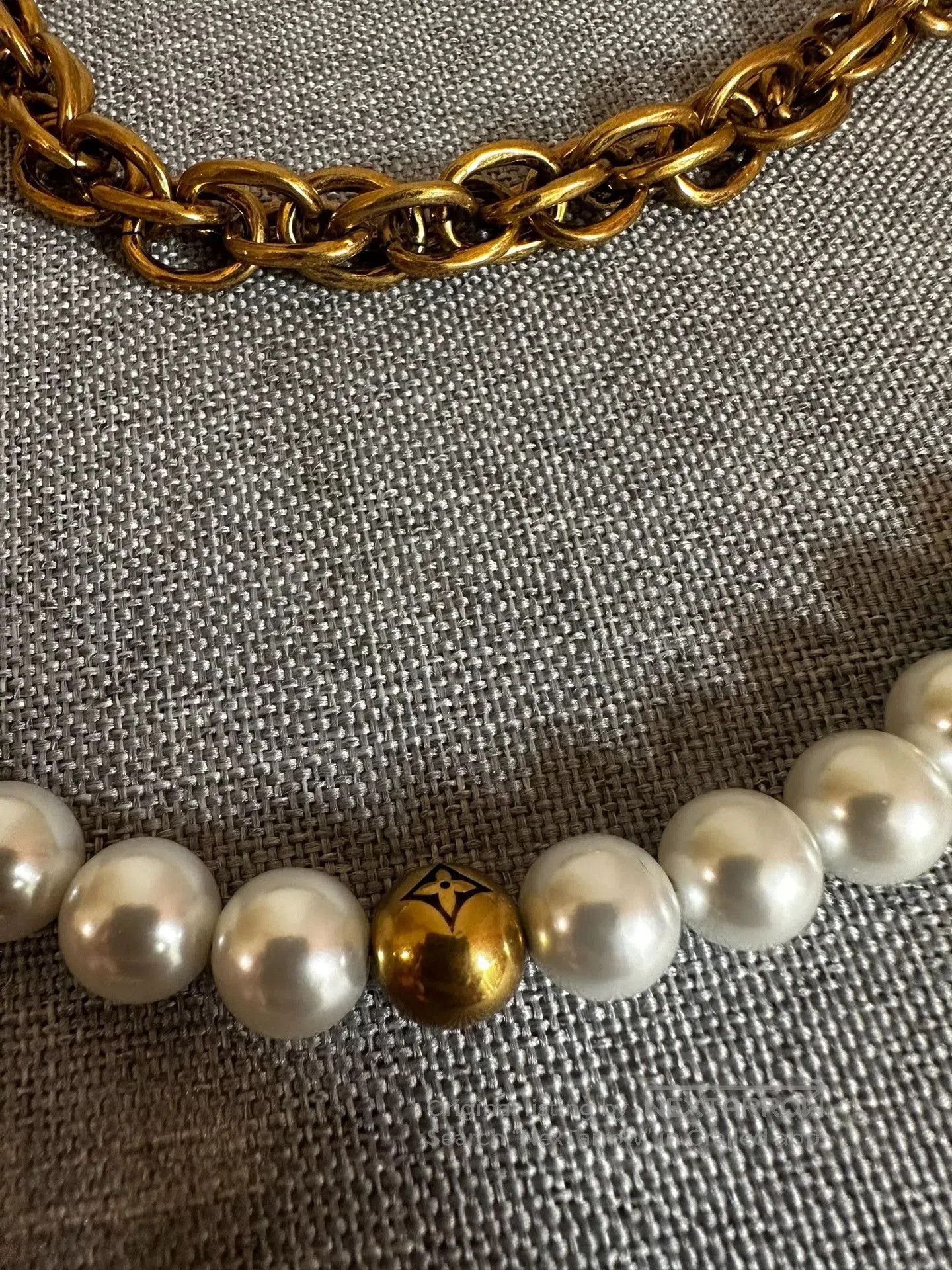 Louis Vuitton Louis Vuitton 24FW Runway Turquoise Pearl Pant Chain. Size ONE SIZE - 5 Thumbnail