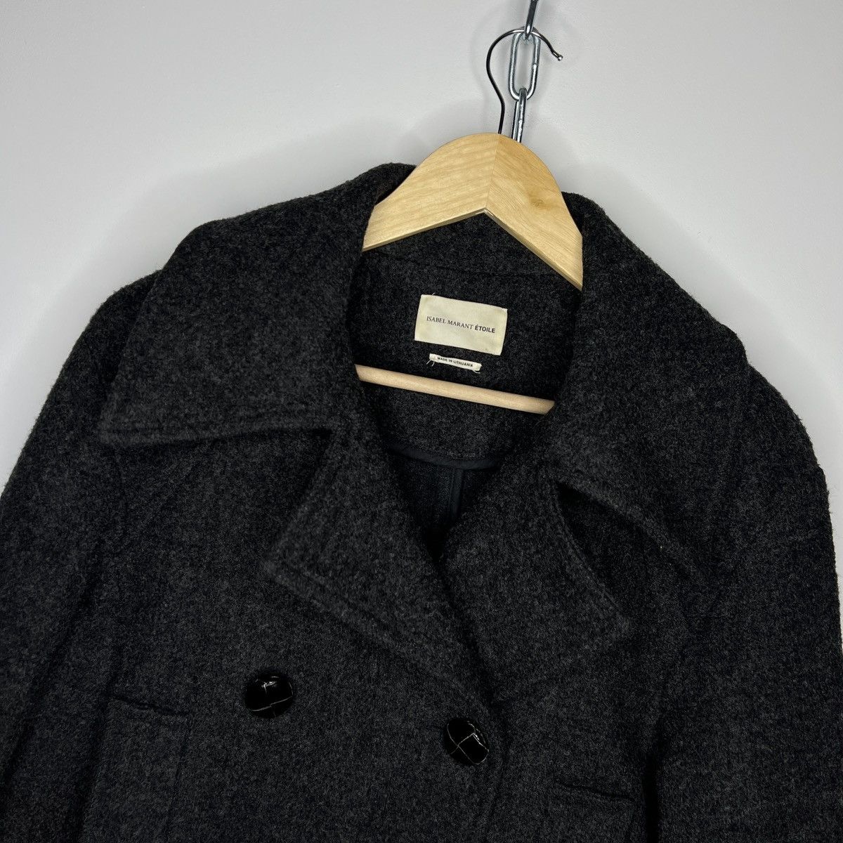 Designer × Isabel Marant × Isabel Marant Etoile Vintage Isabel Marant Oversize Wool Coat Double Breasted Size S / US 4 / IT 40 - 4 Thumbnail