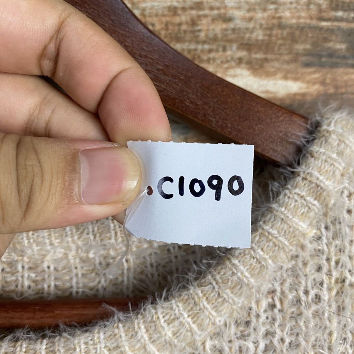 Homespun Knitwear DL Japan Vintage fur shaggy Beige Knitwear #C1090 Size S / US 4 / IT 40 - 9 Thumbnail