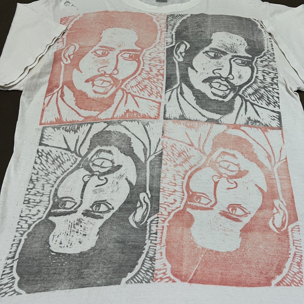 Rap Tees × Vintage Vintage 90s Steve Biko Black History Art Tee Faded activist Size US L / EU 52-54 / 3 - 7 Thumbnail