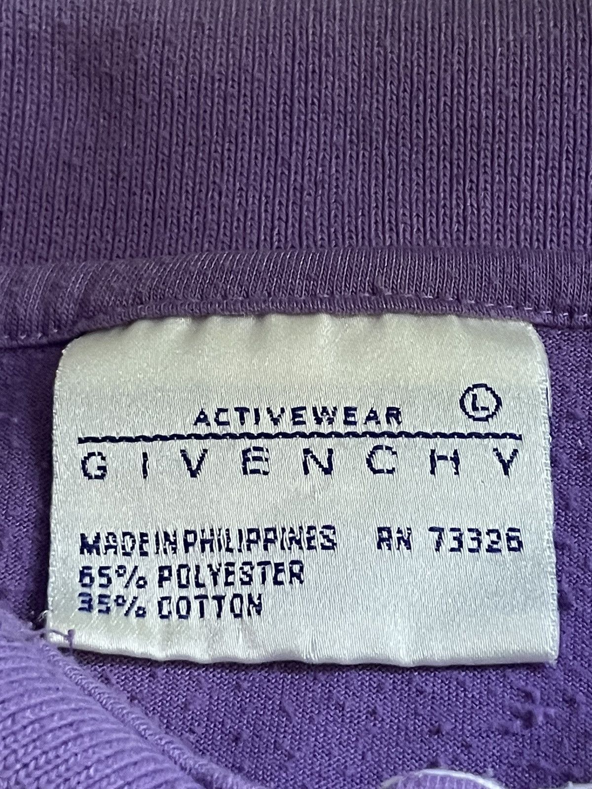 Givenchy Vintage 90’s Givenchy Sport Polos T-Shirt White/Purple RARE Size US L / EU 52-54 / 3 - 6 Thumbnail