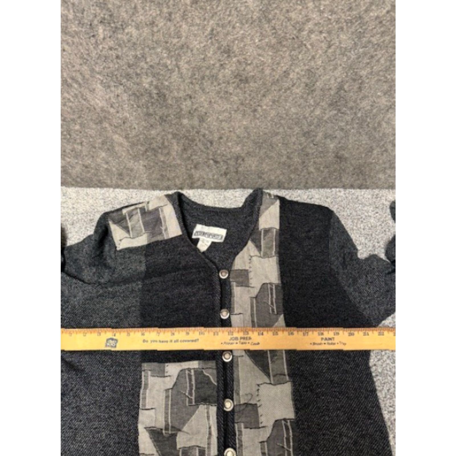 Folk VINTAGE 70s 80s Cardigan Grandpa Sweater Womens Large Patchwork Folk Hippie Size L / US 10 / IT 46 - 7 Thumbnail