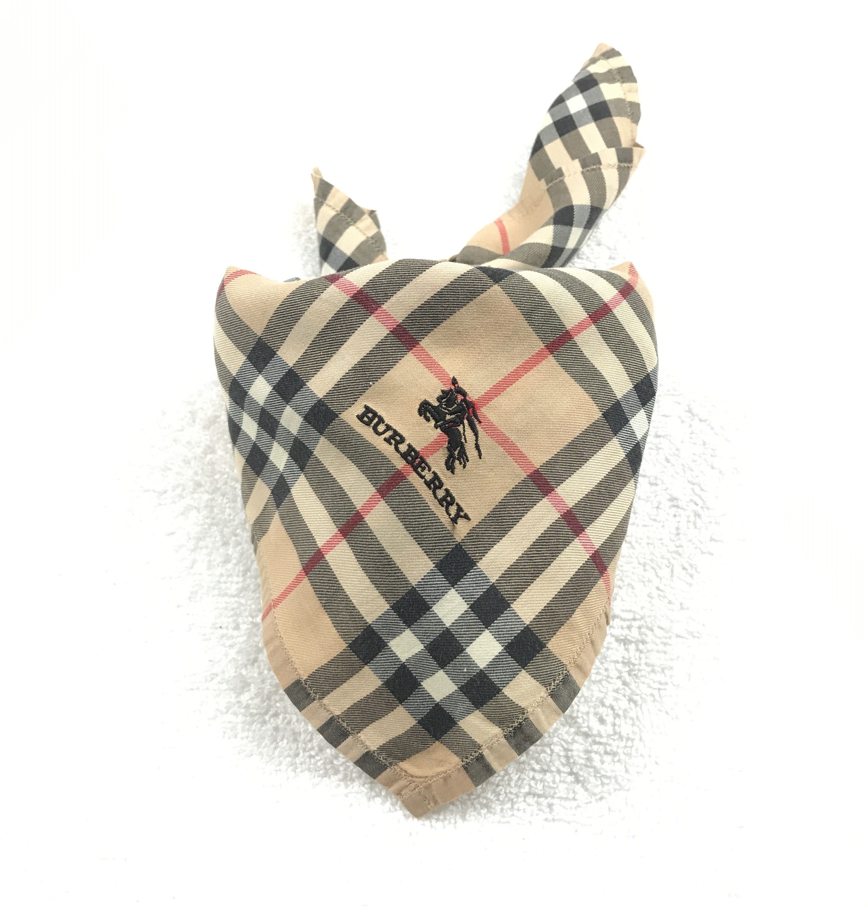 Burberry × Vintage Vintage Burberry Nova Check Bandana Neckerchief Handkerchief Size ONE SIZE - 4 Thumbnail