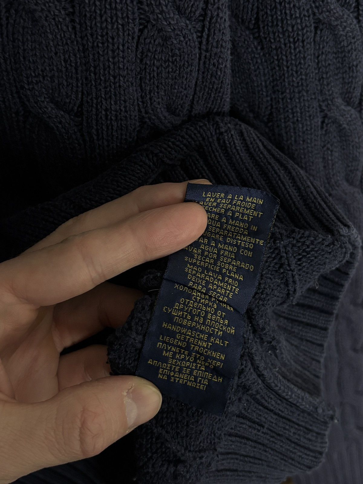 Polo Ralph Lauren Polo Ralph Lauren Cable Knit Sweater Vintage Pullover Size US L / EU 52-54 / 3 - 8 Thumbnail