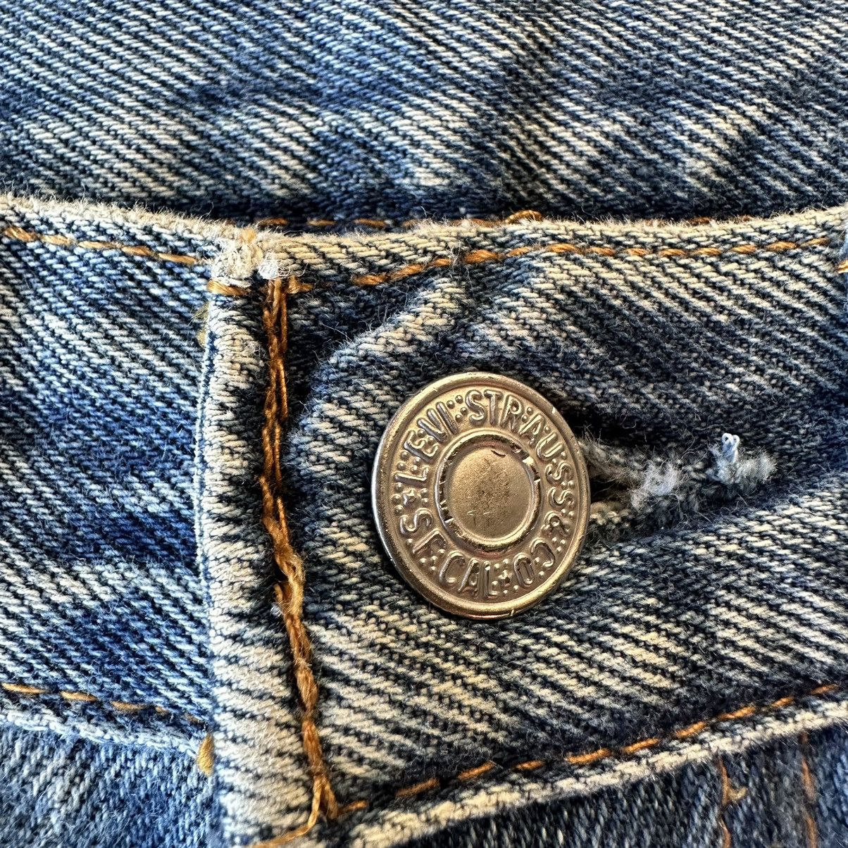 Levi's Vtg 90s Levis 501 Made in Usa Denim 29x35 D569 Size US 29 - 15 Thumbnail