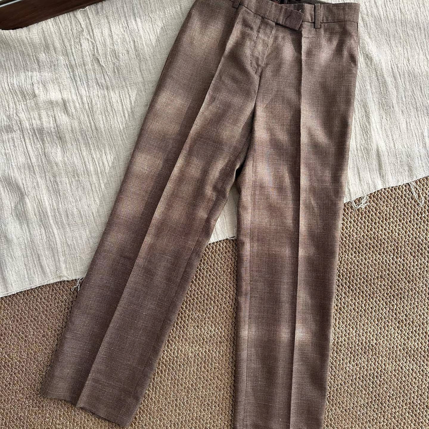 Loro Piana Loro Piana Brown Silk Blend Pants Size 42 Size 28" / US 6 / IT 42 - 1 Thumbnail