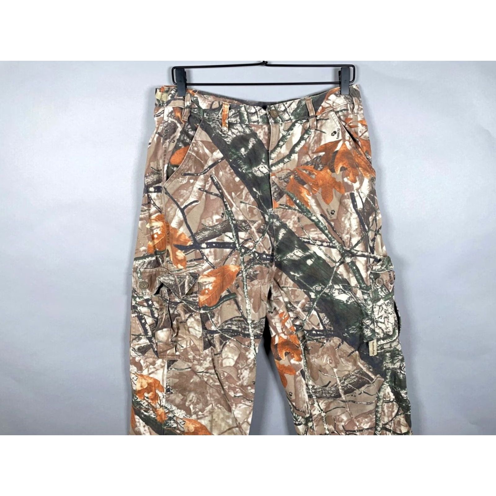 Vintage Outfitters Ridge Cargo Pants Camouflage Flannel 32 x 29 Men's Medium Regular Straight Zip Fly Size US 32 / EU 48 - 4 Thumbnail