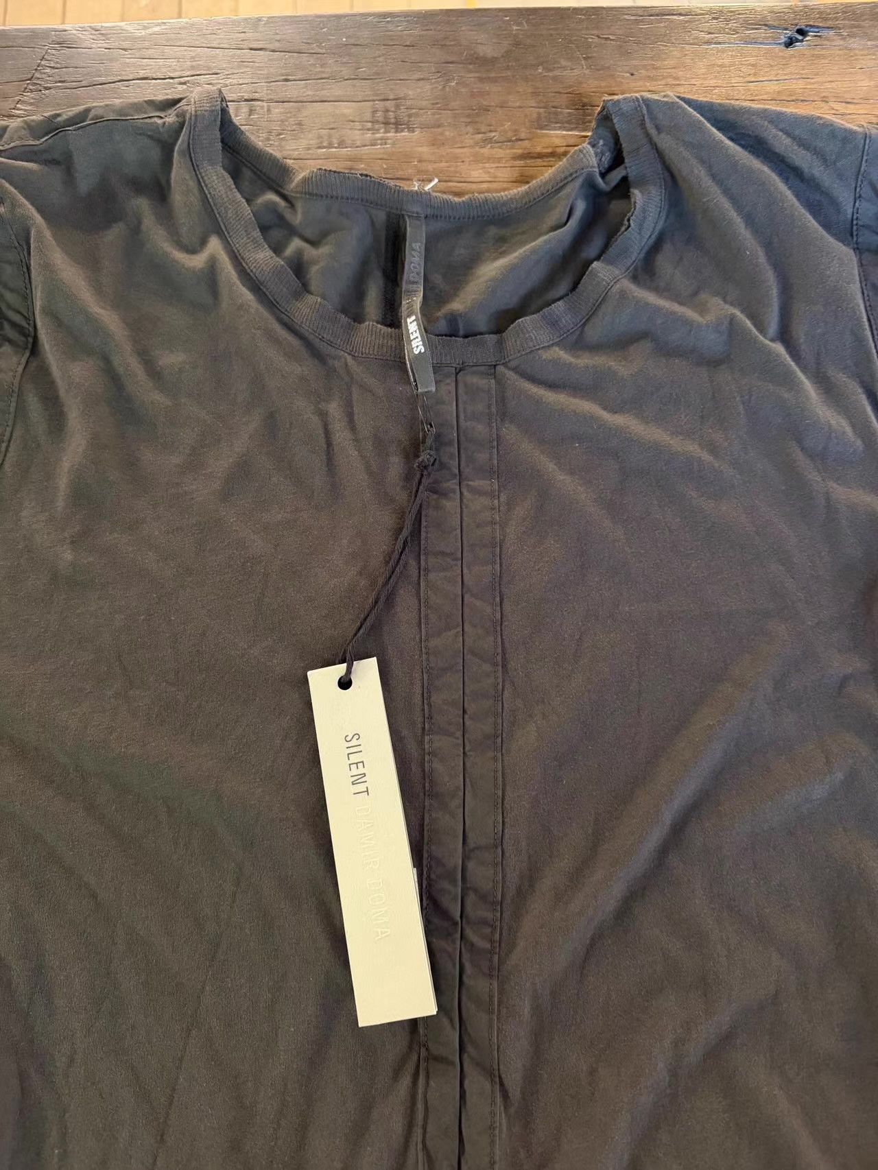 Silent By Damir Doma Silent by Damir Doma Grey‑Black Basic Short‑Sleeve Top Ｑ25 Size US XS / EU 42 / 0 - 3 Thumbnail
