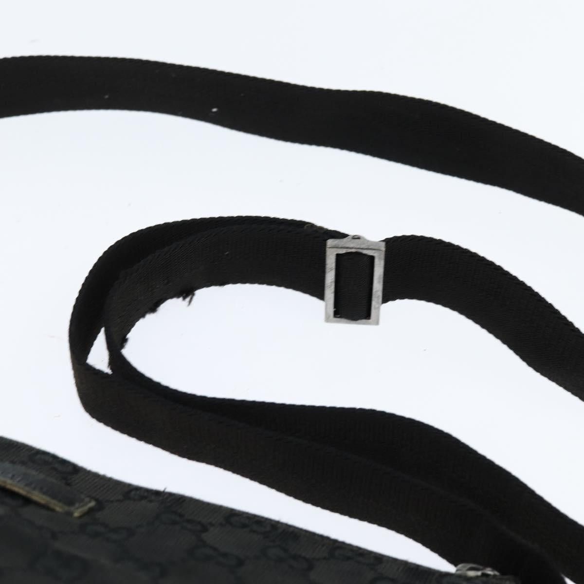 Gucci GUCCI GG Canvas Shoulder Bag Black Silver Size ONE SIZE - 8 Thumbnail