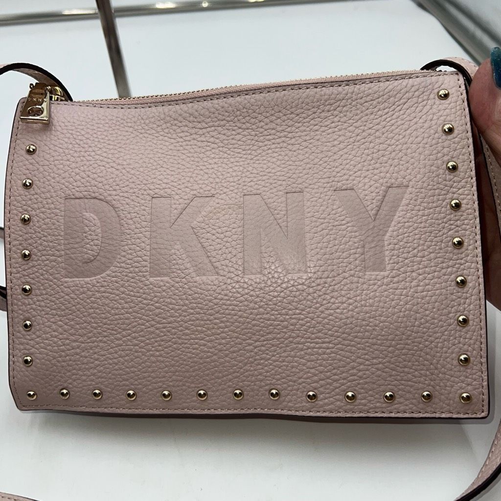 DKNY DKNY Blush Pink Leather Studded Crossbody Bag Size ONE SIZE - 4 Thumbnail