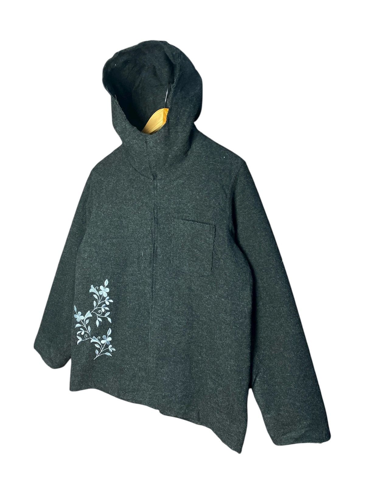 Yohji Yamamoto Vintage Ined design by Yohji Yamamoto Wool Parkas Jacket Size US M / EU 48-50 / 2 - 2 Thumbnail