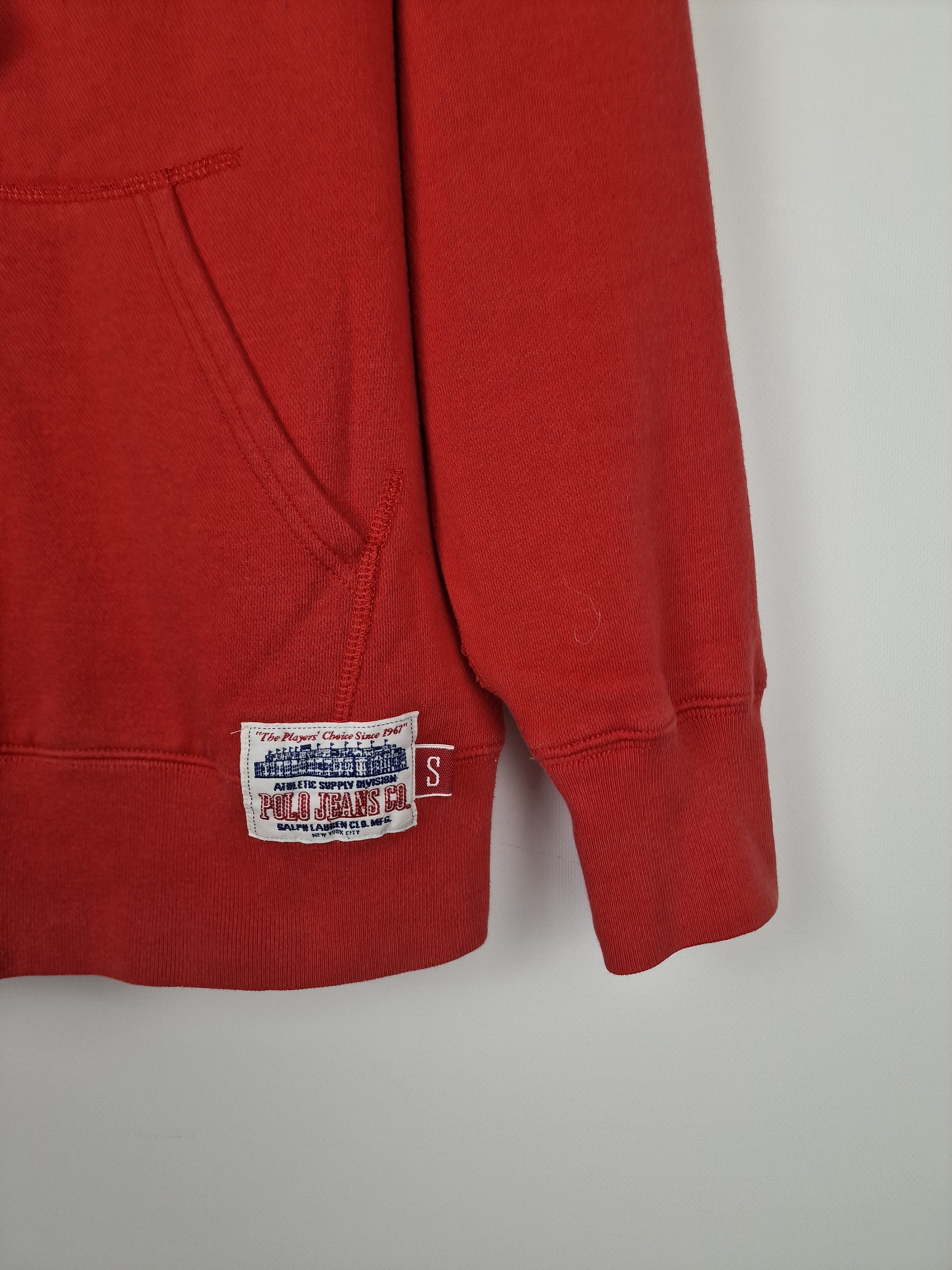 Polo Ralph Lauren Polo Jeans Co Ralph Lauren Red Hoodie S | Vintage Full-Zip Size US S / EU 44-46 / 1 - 2 Thumbnail