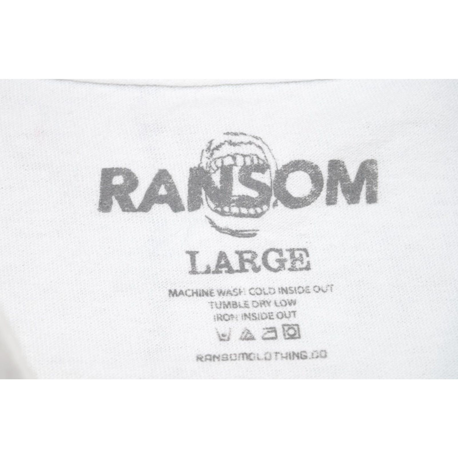 Vintage Ransom Immortal X Ransom T-Shirt Mens Large White Graphic Tee Skate Rap Devil 90s Size US L / EU 52-54 / 3 - 5 Thumbnail