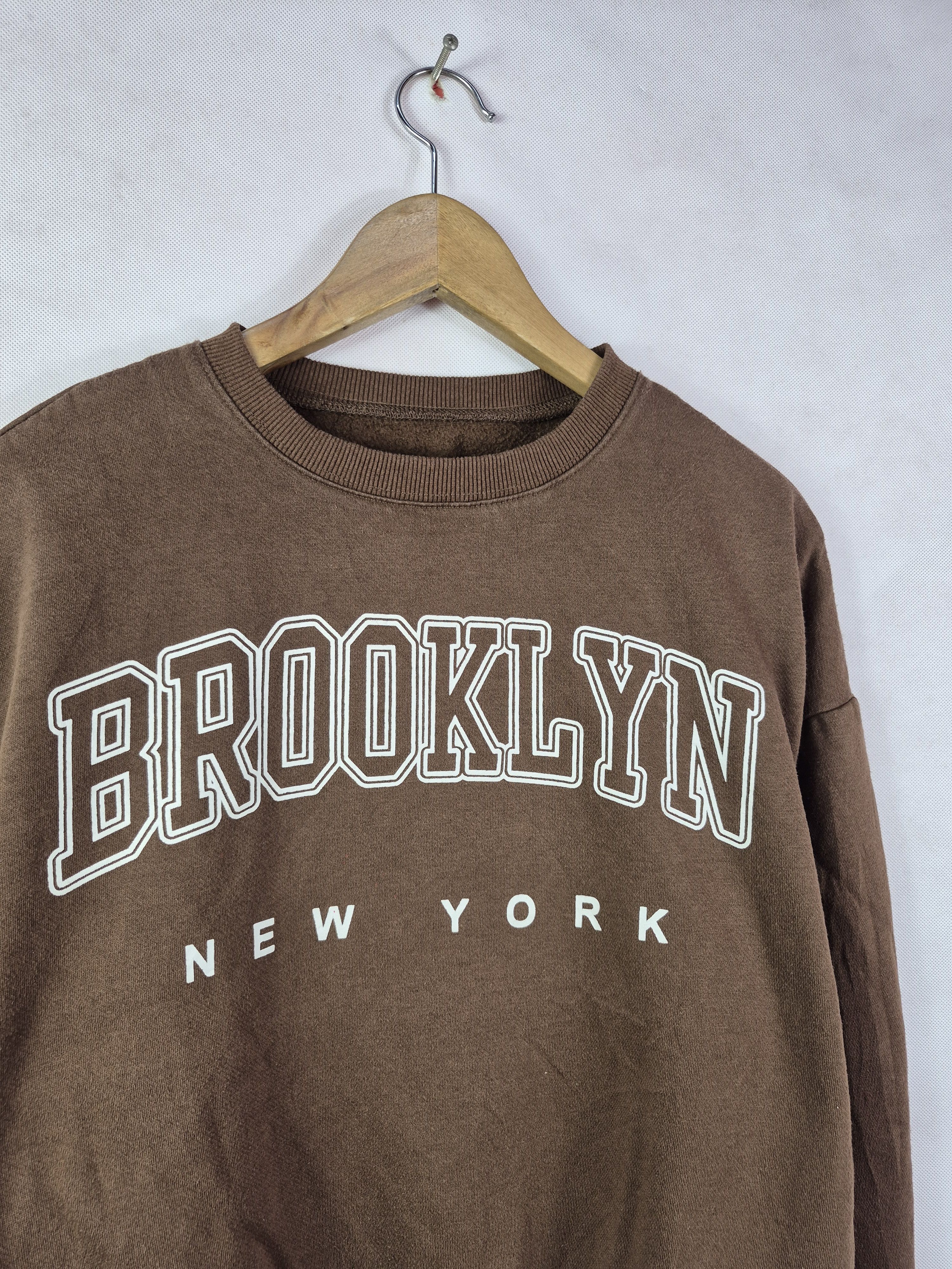 Vintage 🔥 Brooklyn New York Big Logo Spellout Sweatshirt Size US S / EU 44-46 / 1 - 2 Thumbnail