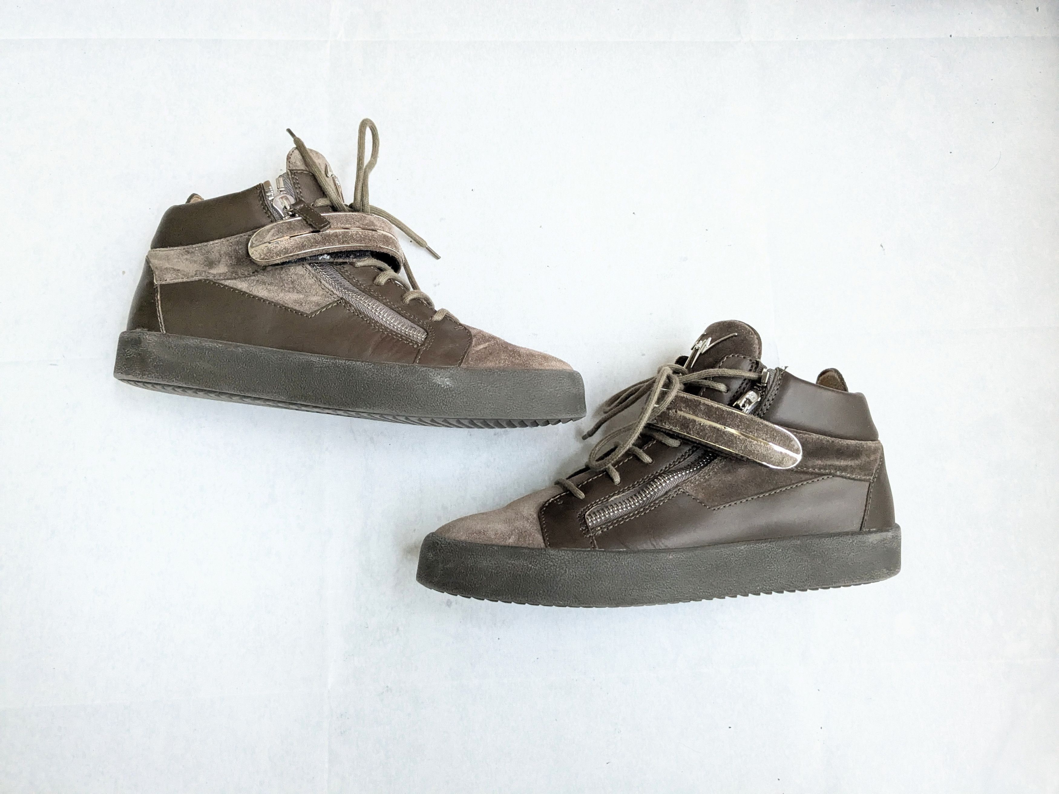 Giuseppe Zanotti Giuseppe Zanotti High Tops Brown Suede 11 44 High Size US 11 / EU 44 - 1 Thumbnail