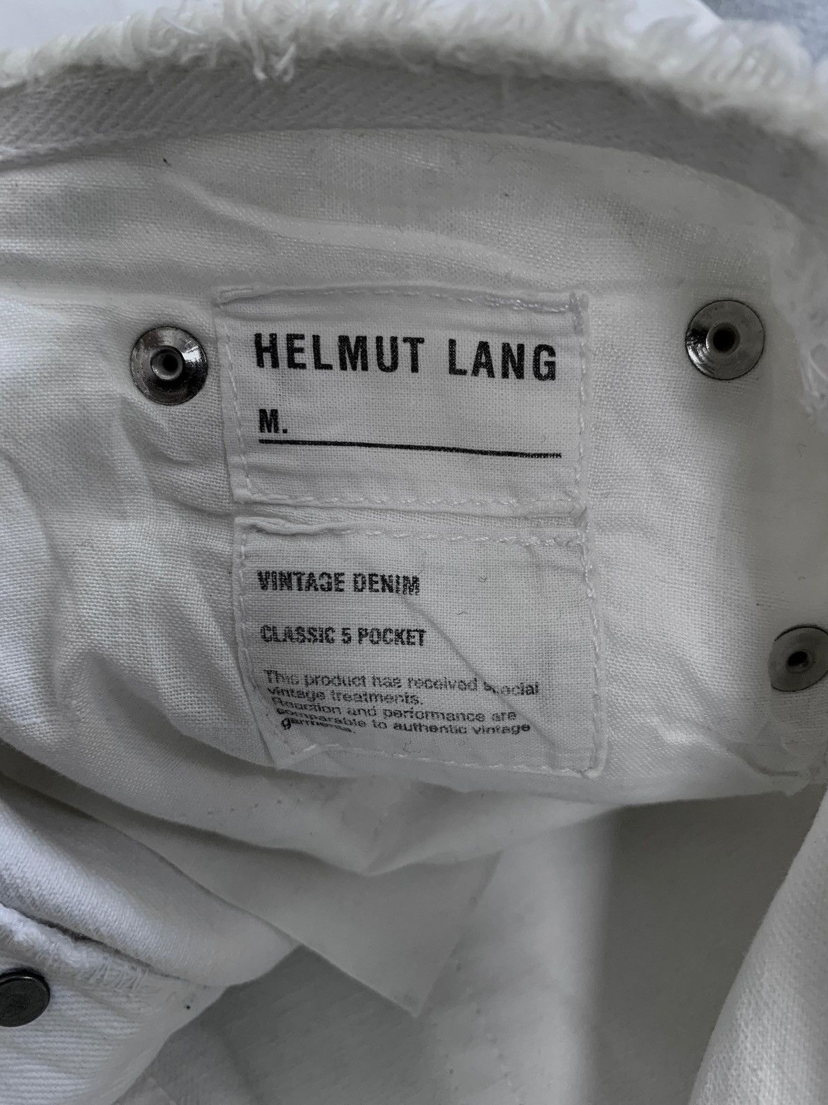 Helmut Lang 2000s Vintage Classic 5 Pocket Denim Jeans Size US 28 / EU 44 - 10 Thumbnail