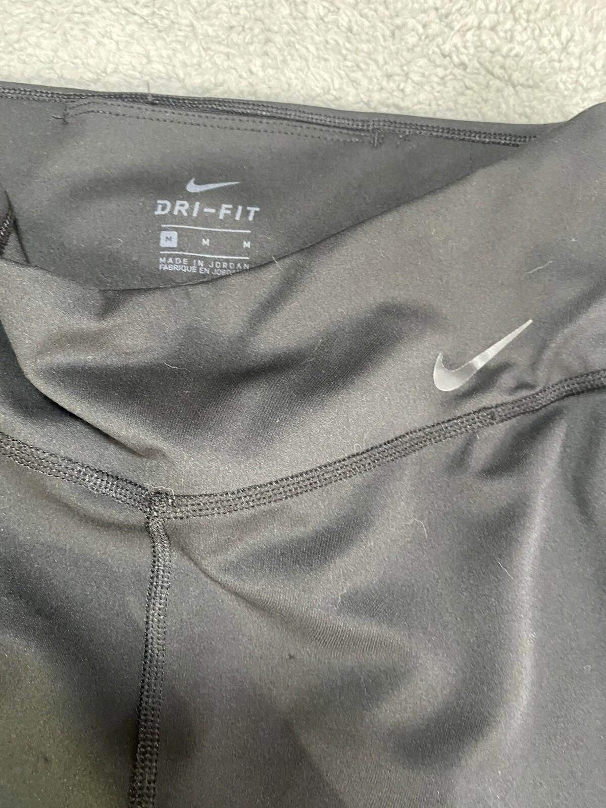 Nike Nike Dri-Fit Womens Leggings SZ Medium Black Gold Sparkles Size 32" / US 10 / IT 46 - 4 Thumbnail