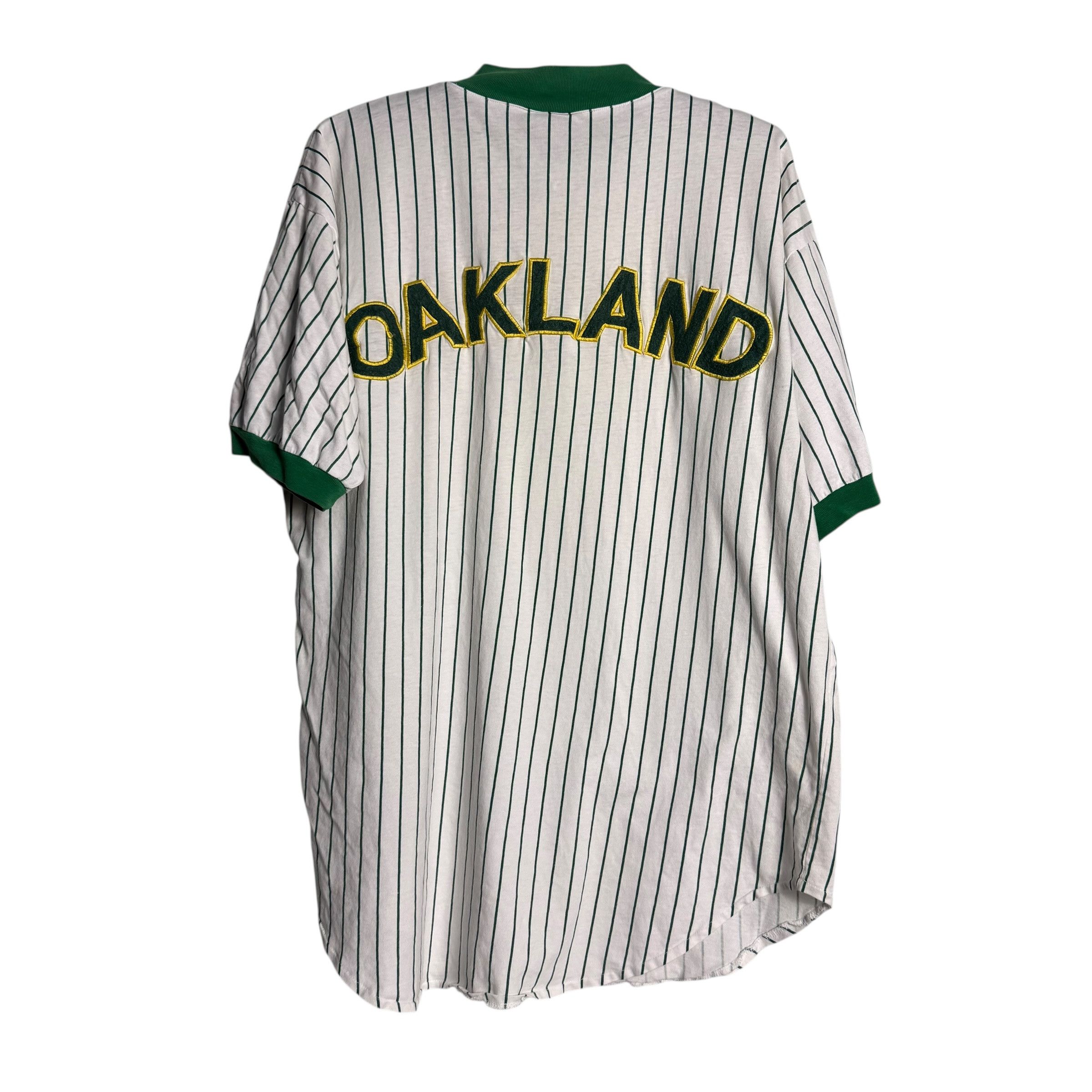 MLB 🔥RARE🔥Vintage Oakland Athletics Nutmeg Mills Jersey Size US XL / EU 56 / 4 - 6 Thumbnail