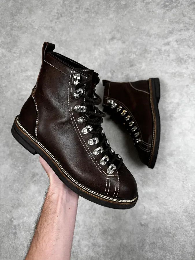 Givenchy Hiking Brown Leather Boots
