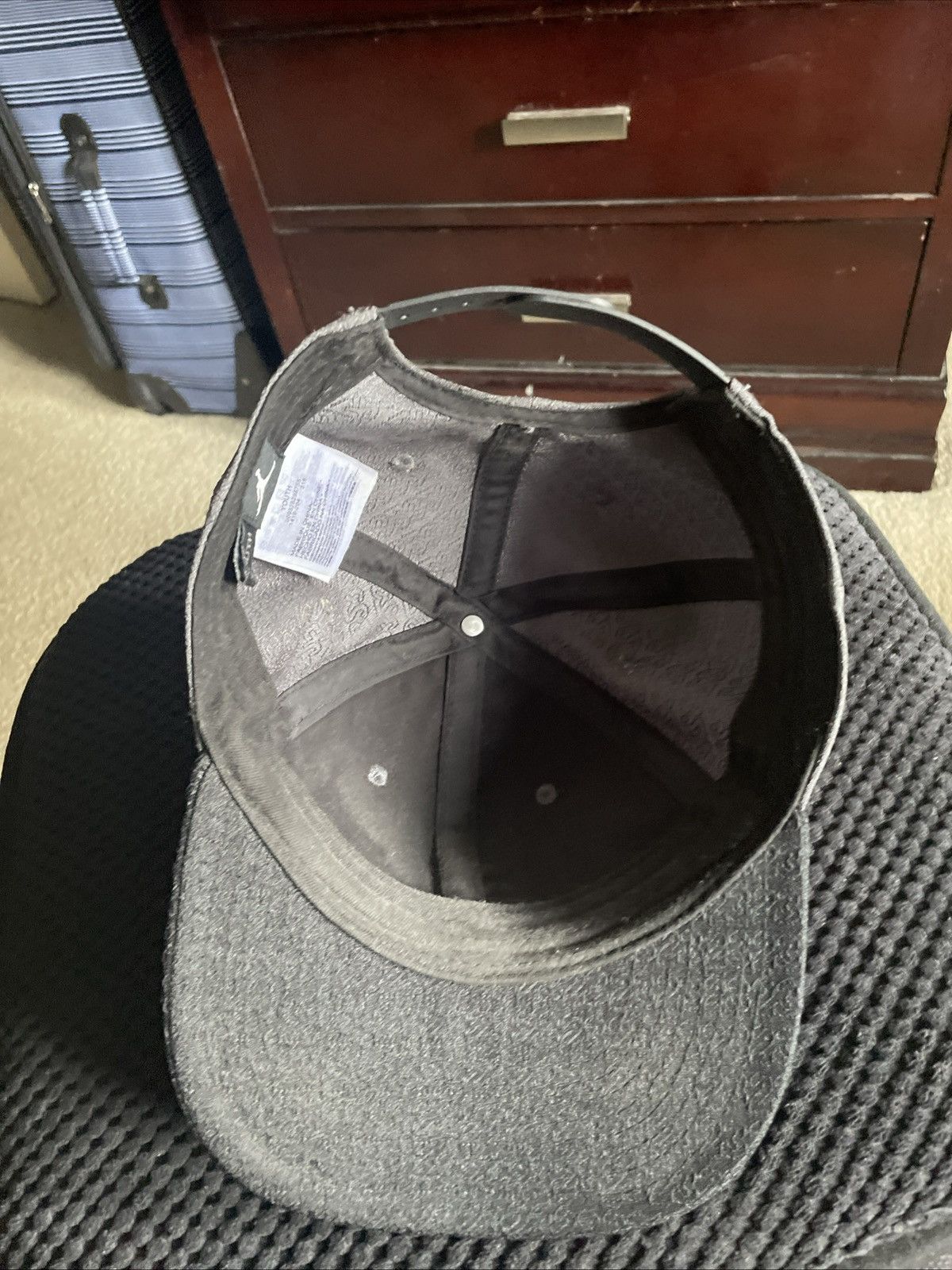 Jordan Brand NWOT Jordan Jumpman Youth Snapback Black/Gray #23 Pattern Size ONE SIZE - 3 Thumbnail
