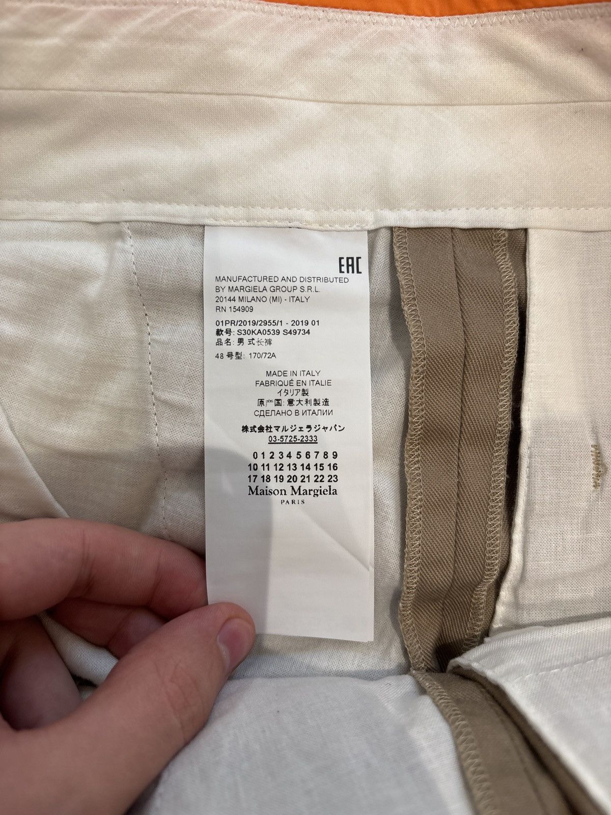 Maison Margiela Maison Margiela SS19 orange belt chino pants Size US 32 / EU 48 - 7 Thumbnail