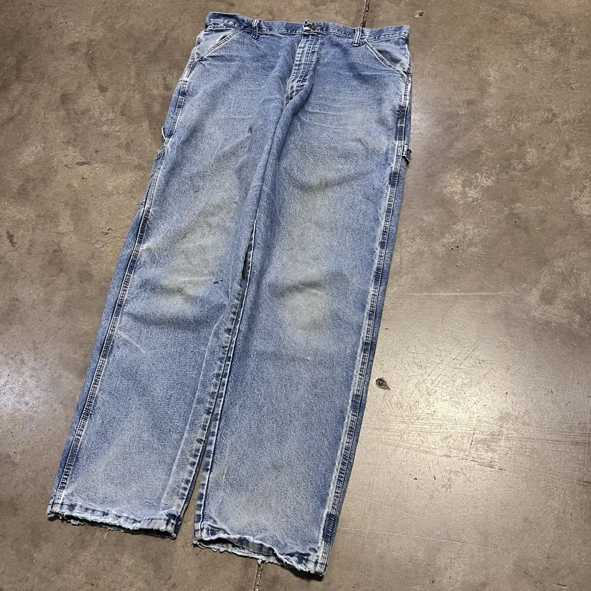 Vintage Vintage Y2K Wrangler Carpenter Pants Skater Baggy Faded Wide Size US 36 / EU 52 - 7 Thumbnail