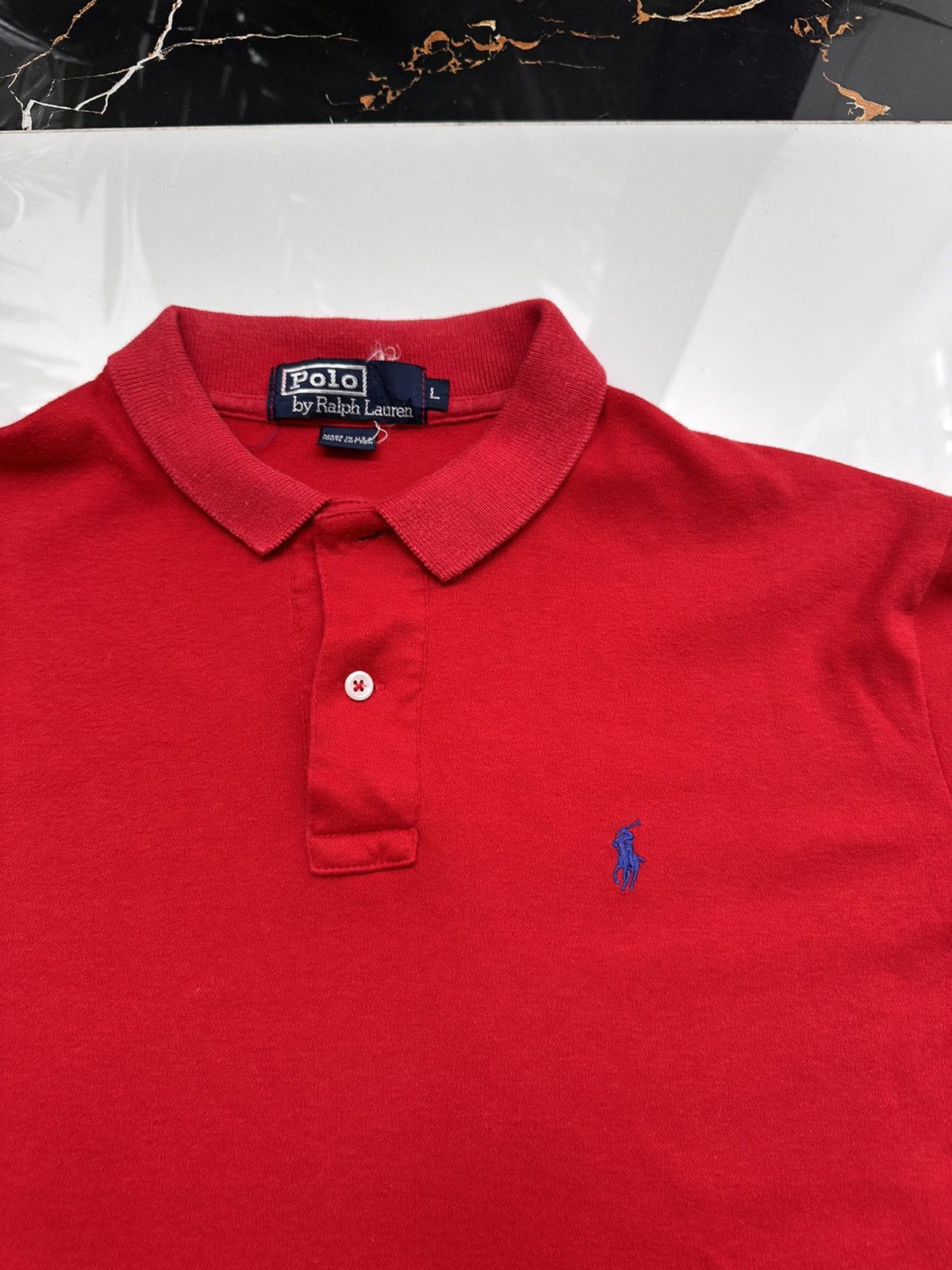Polo Ralph Lauren × Vintage POLO RALPH LAUREN VINTAGE BASIC LOGO POLO TEE Size US L / EU 52-54 / 3 - 4 Thumbnail