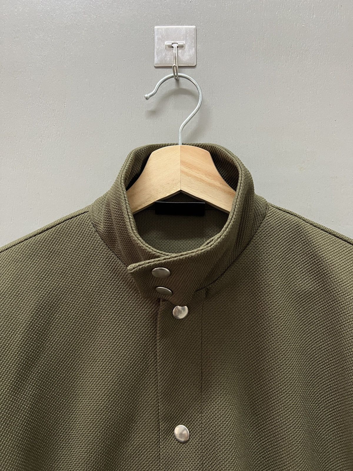 Vintage S Canal Homme Olive Snap Button Shirt
